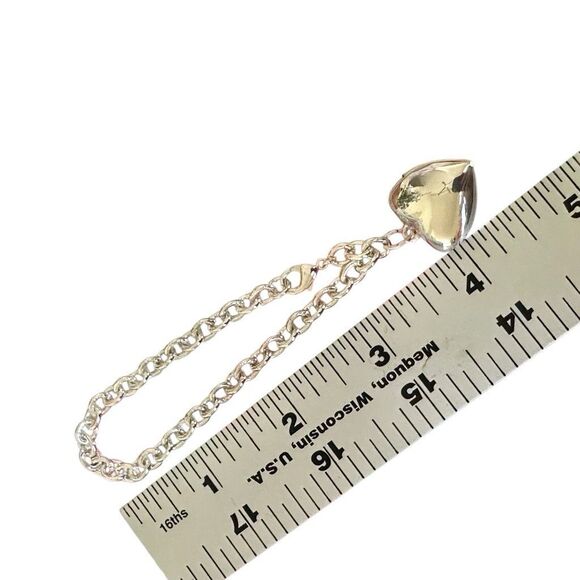 Silver-Tone Swirl Heart Locket Charm Bracelet - Picture 6 of 11
